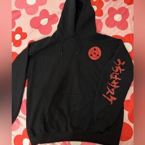 Black Graphic Naruto Sasuke Hoodie